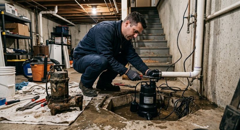 Basement Sump Pump Service in Warwick, RI