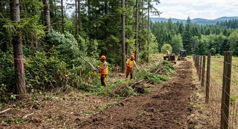 Underbrush Clearing in Gwinnett County, GA